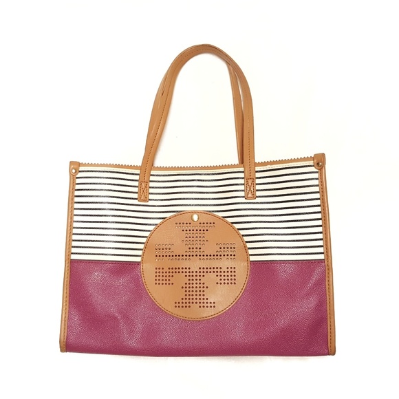 Tory Burch Handbags - Tory Burch Viva EW Mini Tote - Pink/Stripe